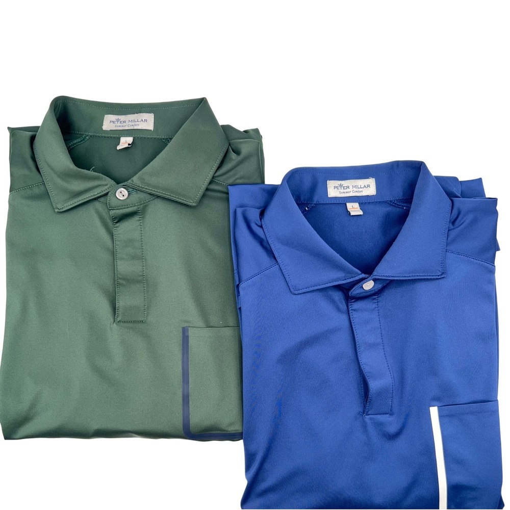 Peter Millar Summer Comfort Forge Performance Polo Shirt Golf Set‎ Large 0501